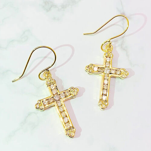 Binili ang Diamond Earrings 0.47ct/0.47ct K18YG!