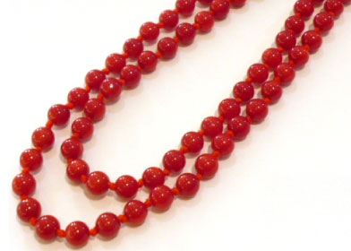 金券・商品券属買取ランキング2位 red coral necklace