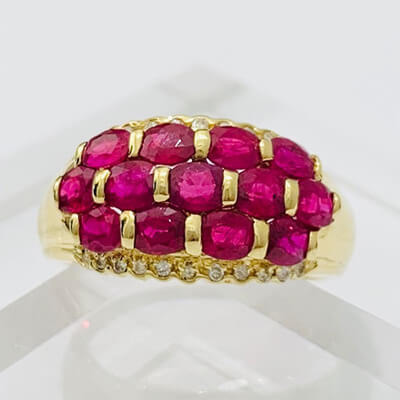 Ruby ring 2.24ct K18YG