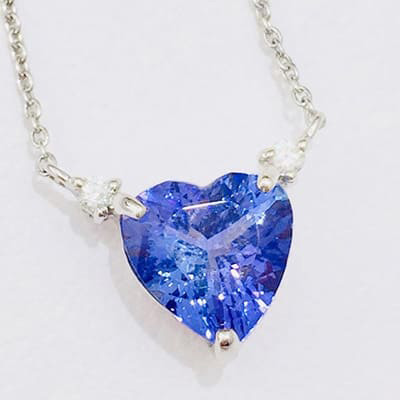 Tanzanite pen top 1.34ct K18WG !