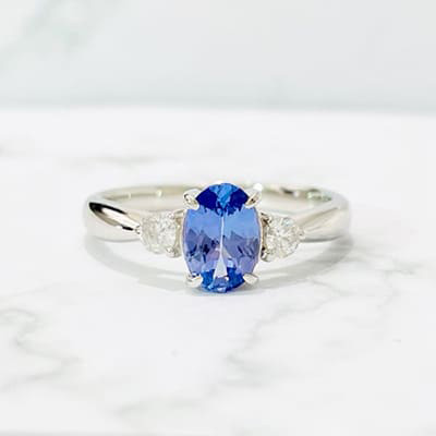 Tanzanite ring 0.61ct Pt900