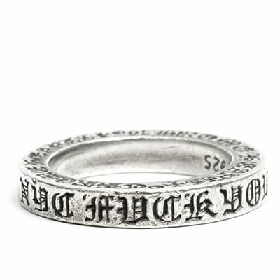 Chrome heart ring