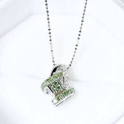 sapphire necklace K18WG